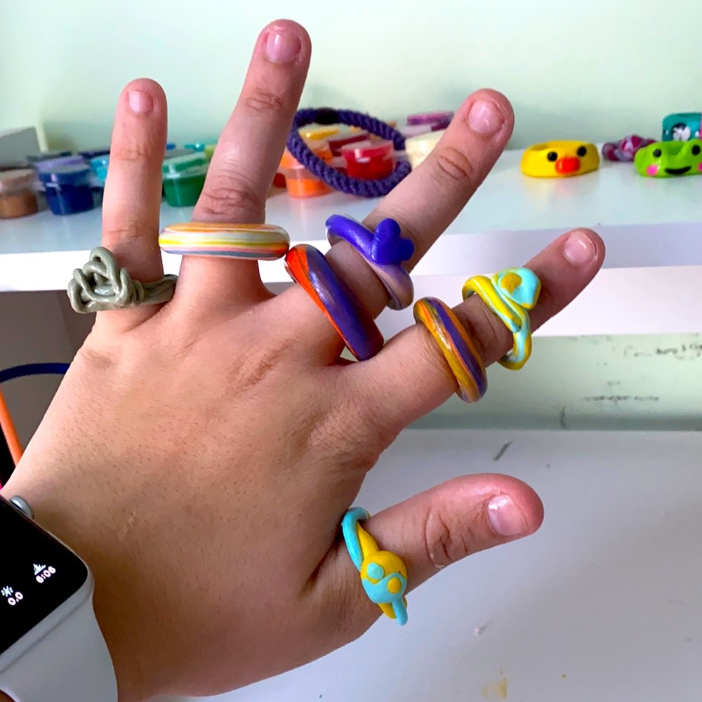 ✨Polymer Clay Rings✨